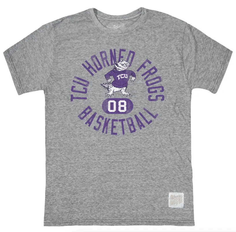 TCU Horned Frogs Tri-Blend Tee made by Original Retro Brand