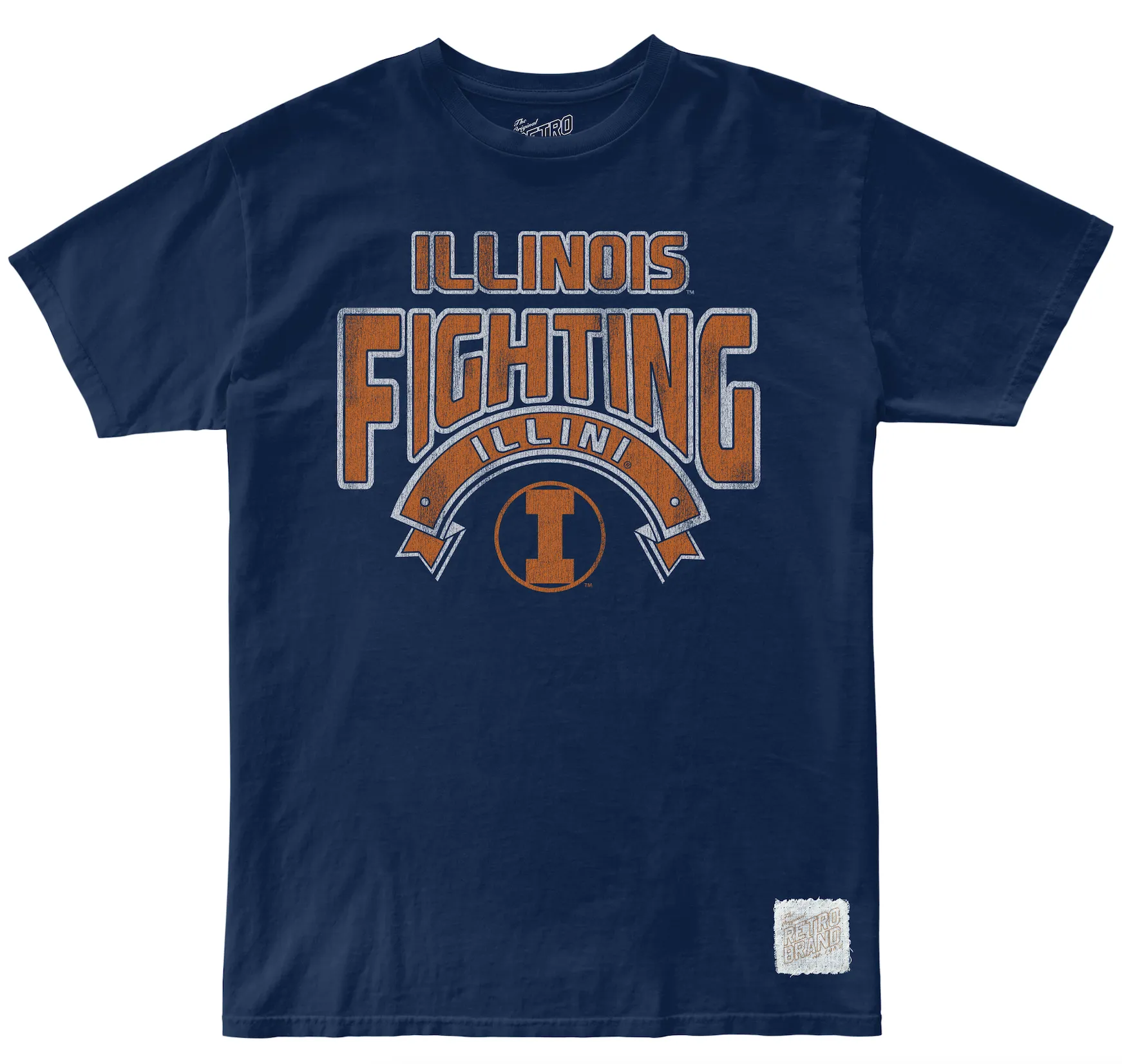 Illinois Fighting Illini 100% Cotton Tee sold by Original Retro Brand
