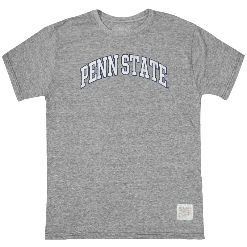 Penn State Arch Logo Tri-Blend Tee sold by Original Retro Brand