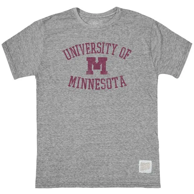 University of Minnesota Arch Tri-blend crew tee sold by Original Retro Brand