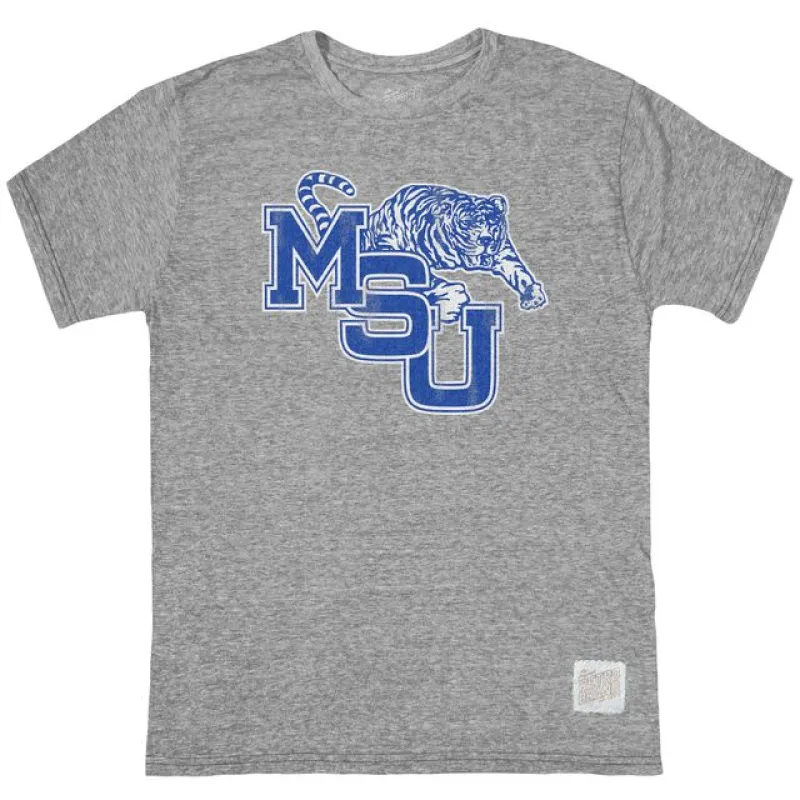 Memphis Tigers Tri-Blend Tee sold by Original Retro Brand