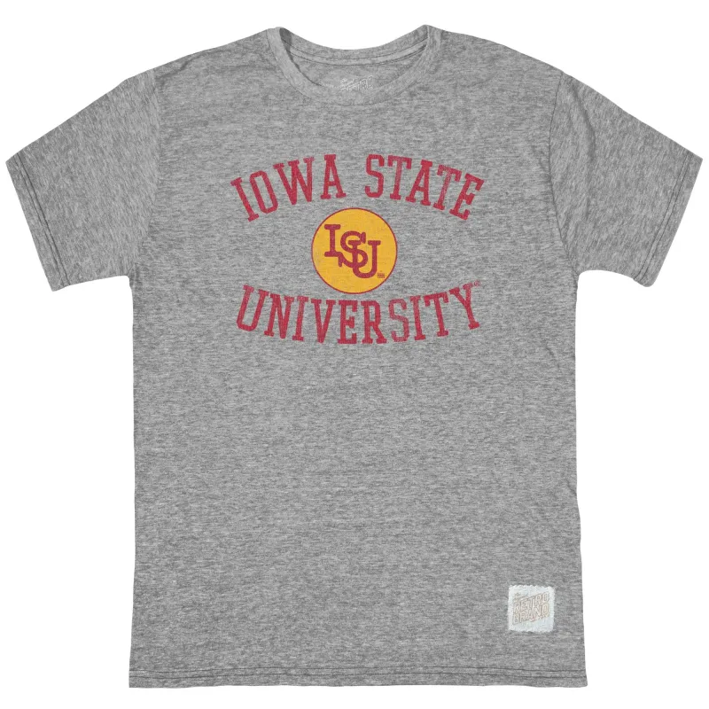 Iowa State Arch Tri Blend Tee sold by Original Retro Brand