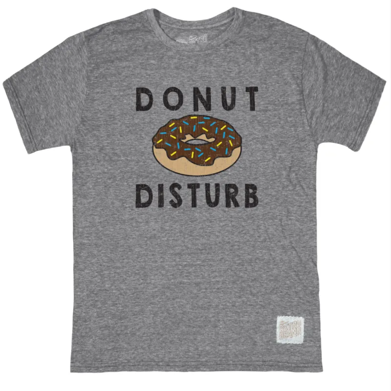 Donut Disturb Tri-Blend Tee sold by Original Retro Brand