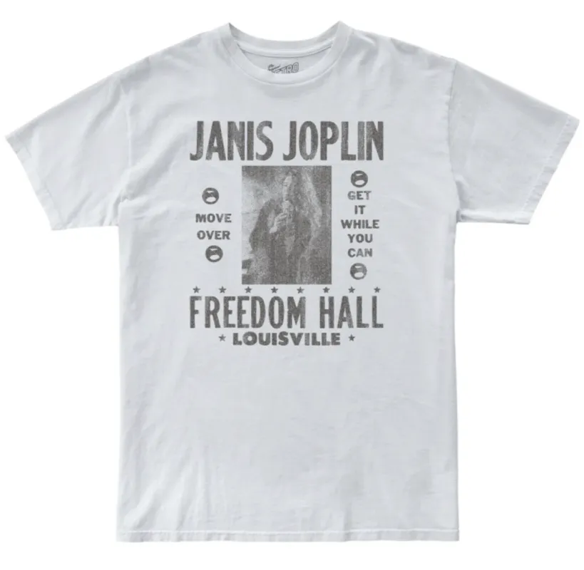Janis Joplin Freedom Hall 100% Cotton Tee sold by Original Retro Brand
