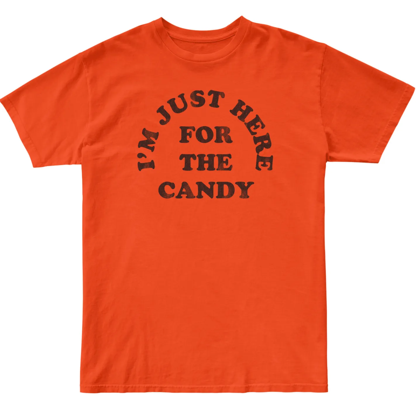 I'm Just Here For The Candy 100% Cotton Tee sold by Original Retro Brand