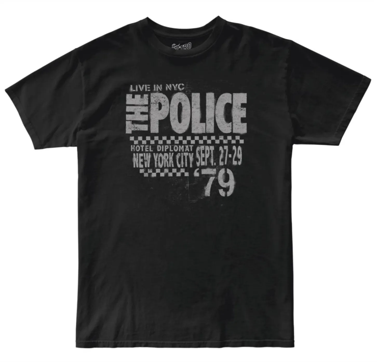 The Police Live in NYC '79 100% Cotton Tee sold by Original Retro Brand