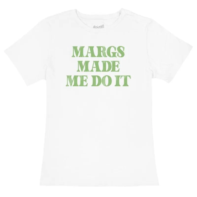 Margs Made Me Do It 100% Cotton Women's Tee sold by Original Retro Brand