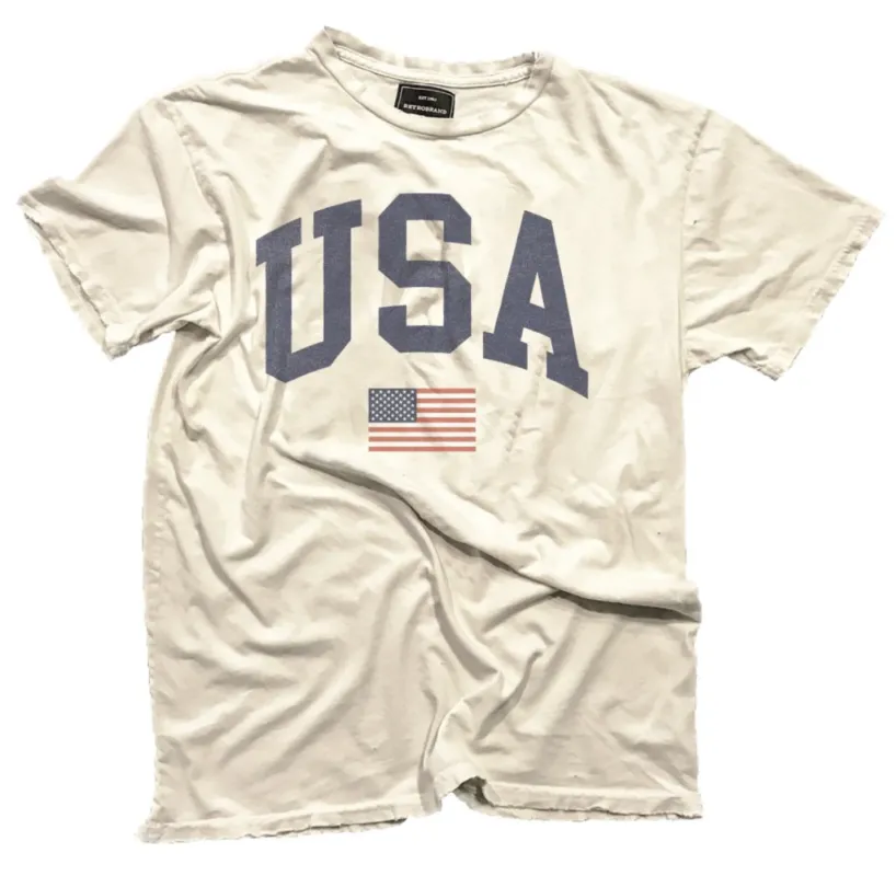 USA (FLAG) Black Label Tee sold by Original Retro Brand
