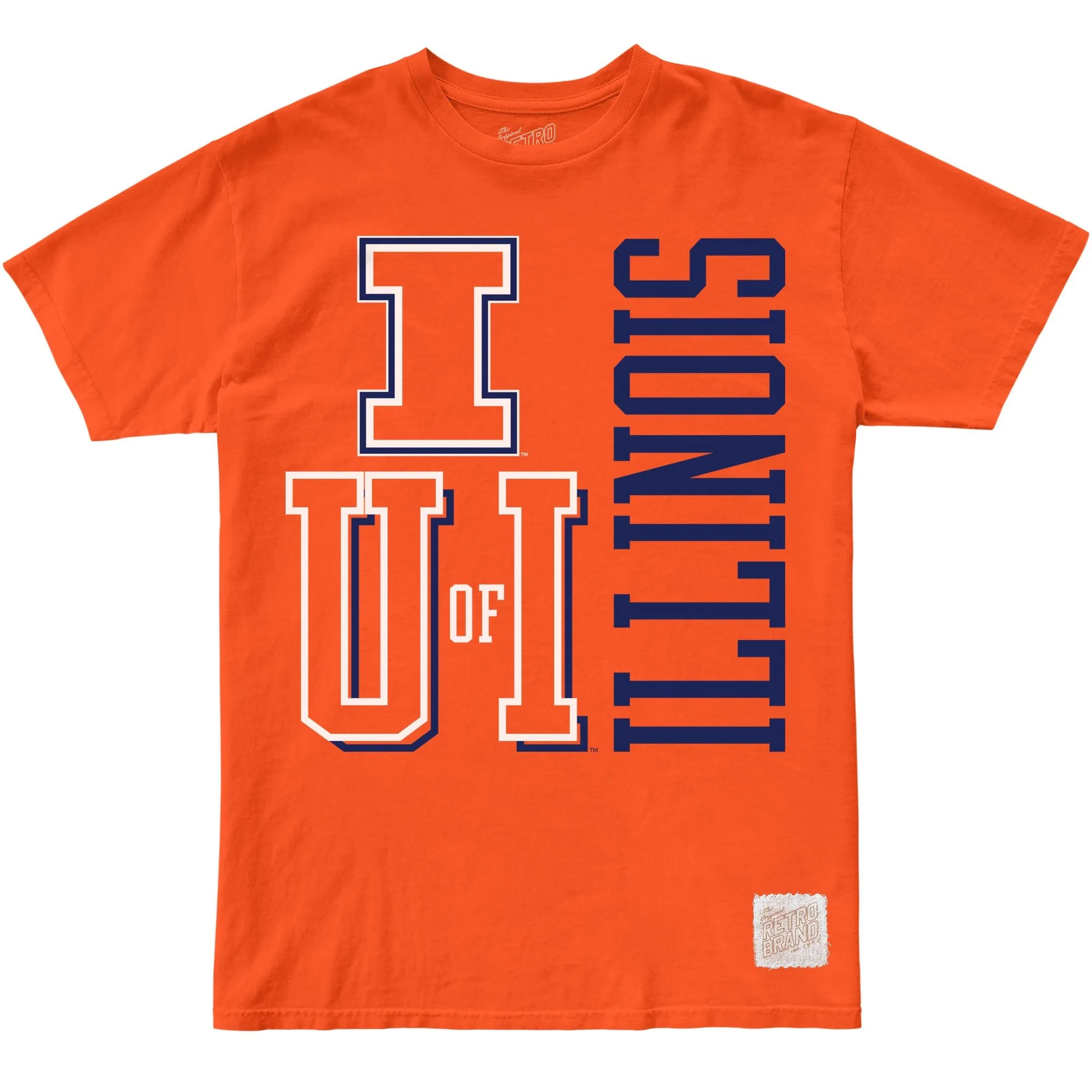 Illinois Fighting Illini 100% Cotton Tee sold by Original Retro Brand