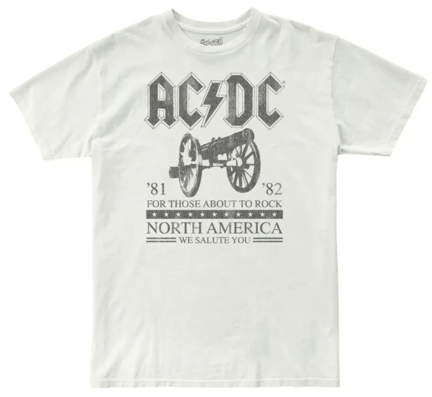 AC/DC North American Tour 100% Cotton Tee made by Original Retro Brand