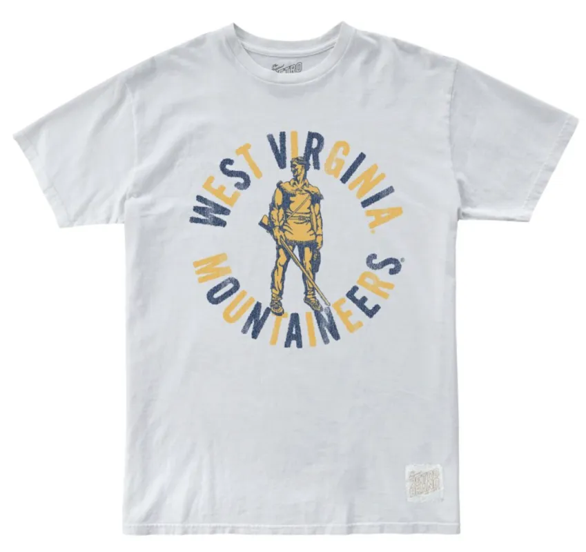 West Virginia Mountaineers 100% Cotton Tee made by Original Retro Brand
