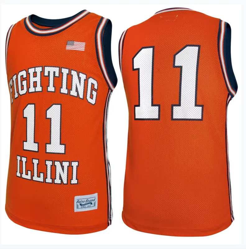 Illinois Fighting Illini Throwback Jersey sold by Original Retro Brand
