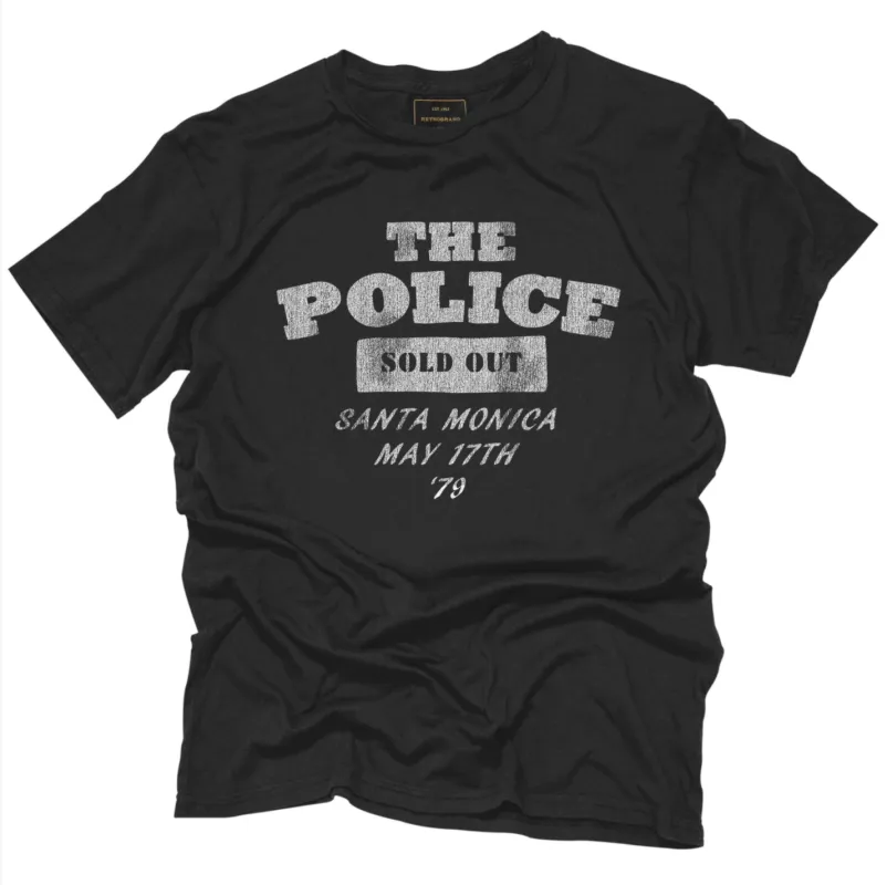 The Police Santa Monica '79 Black Label Tee sold by Original Retro Brand