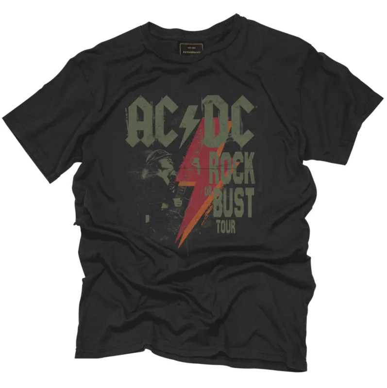 AC/DC Rock or Bust Black Label Tee sold by Original Retro Brand