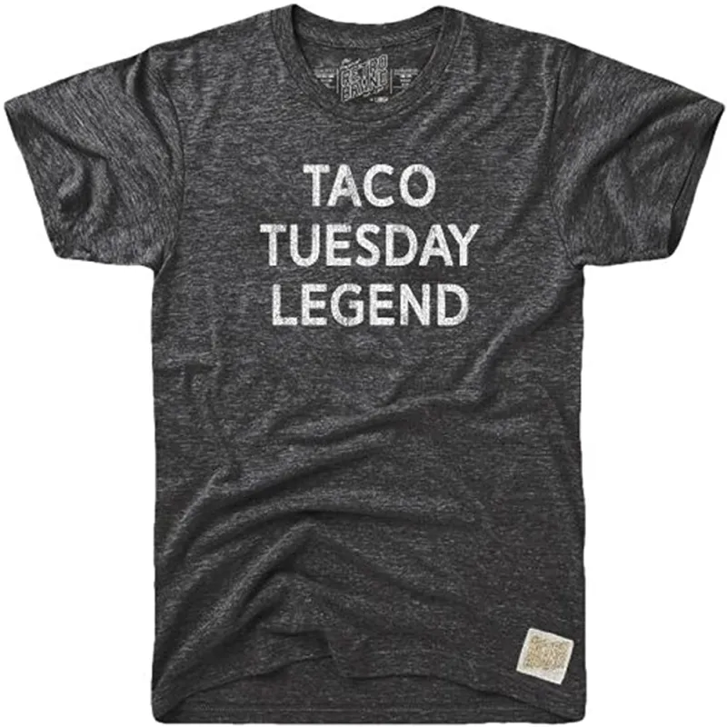 Taco Tuesday Legend Tri-Blend Tee sold by Original Retro Brand