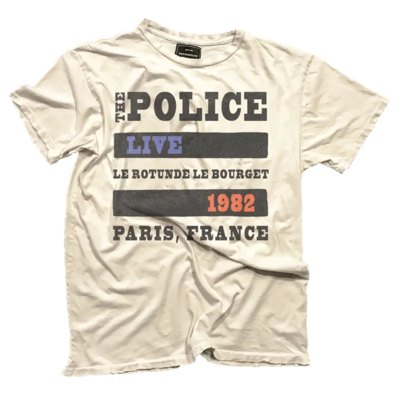 The Police Live in Paris Black Label Tee sold by Original Retro Brand