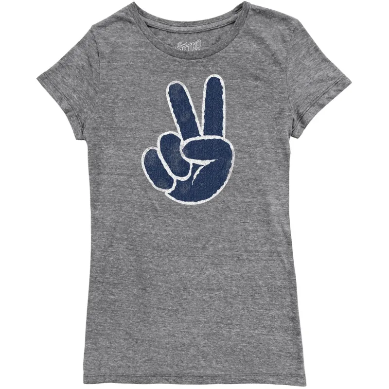 Peace Sign Women's Tri-Blend Tee sold by Original Retro Brand