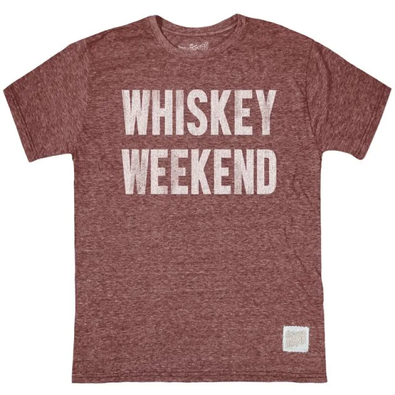 Whiskey Weekend Tri-Blend Tee sold by Original Retro Brand