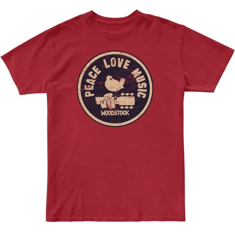 Peace Love Music Woodstock 100% Cotton Tee sold by Original Retro Brand
