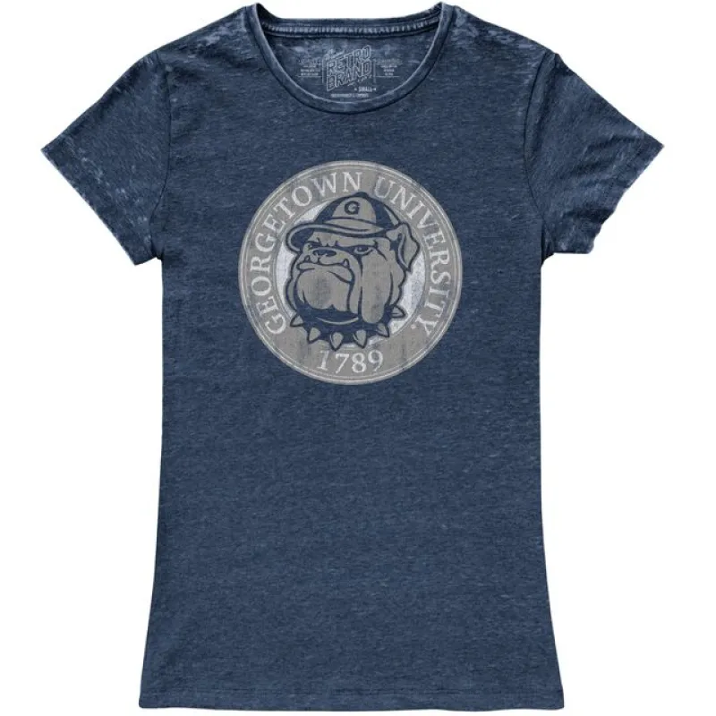 Georgetown 100% Cotton Women's Vintage Crew Tee sold by Original Retro Brand