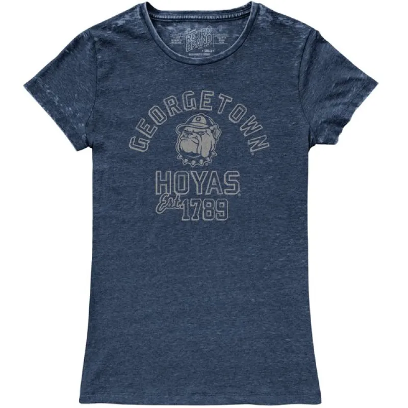 Georgetown 100% Cotton Women's Vintage Crew Tee sold by Original Retro Brand