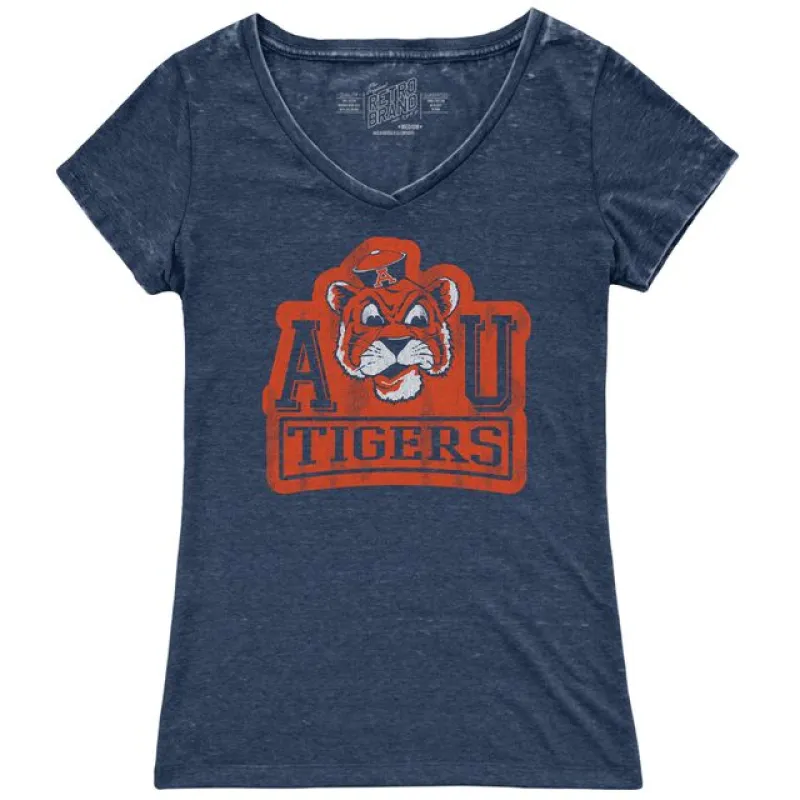 Auburn 100% Cotton Women's Vintage Crew Tee sold by Original Retro Brand