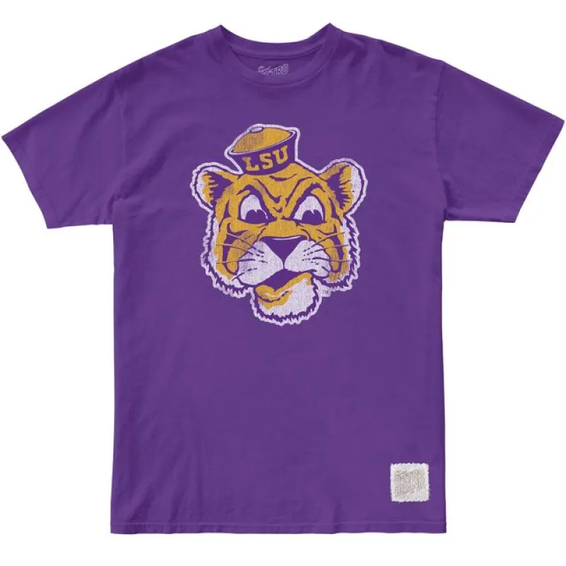LSU Retro Mike 100% Cotton Tee sold by Original Retro Brand
