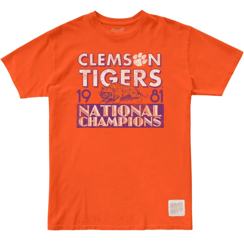 Clemson Tigers '81 National Champions 100% Cotton Tee sold by Original Retro Brand
