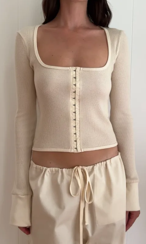 Waffle Knit Top sold by Orseund Iris