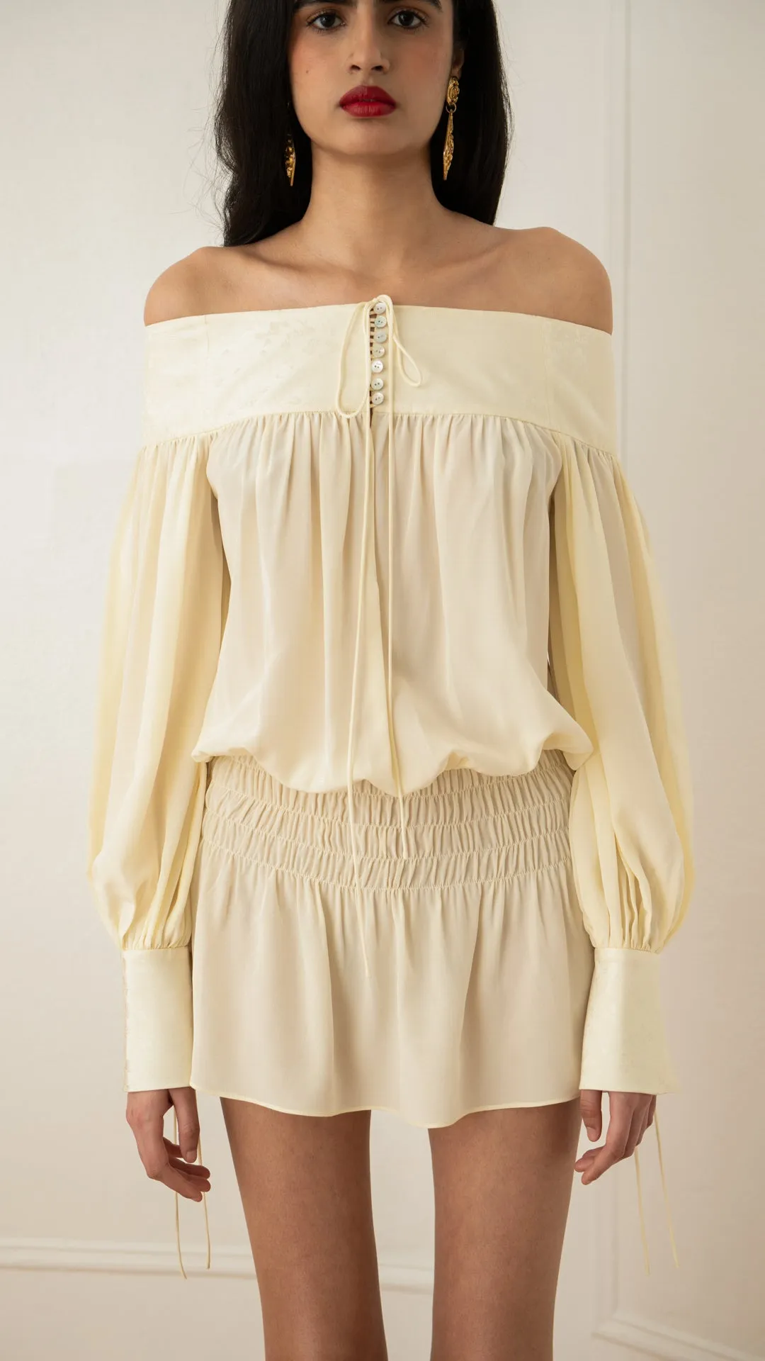 Enchanted Silk Poet Dress sold by Orseund Iris product image thumbnail 2