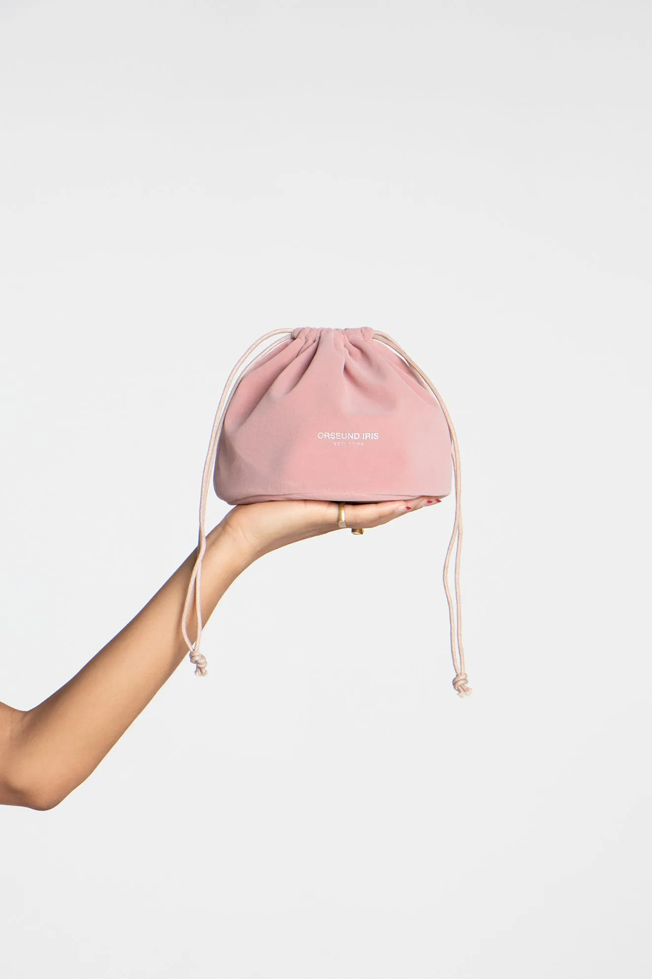 Small Signature Velvet Travel Pouch sold by Orseund Iris