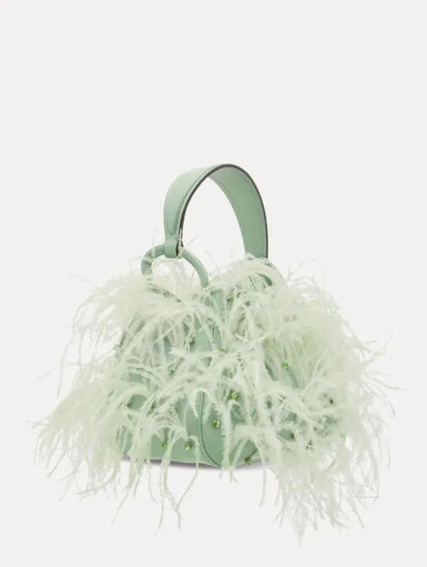 Ostrich Feather O Handle Bag sold by Oscar de la Renta