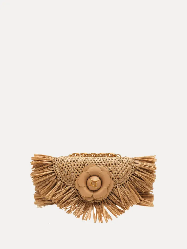Raffia Fringe TRO Bag sold by Oscar de la Renta