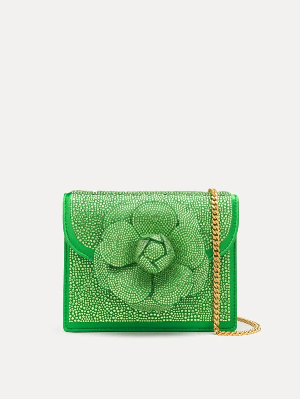 Crystal Pavé Mini TRO Bag sold by Oscar de la Renta