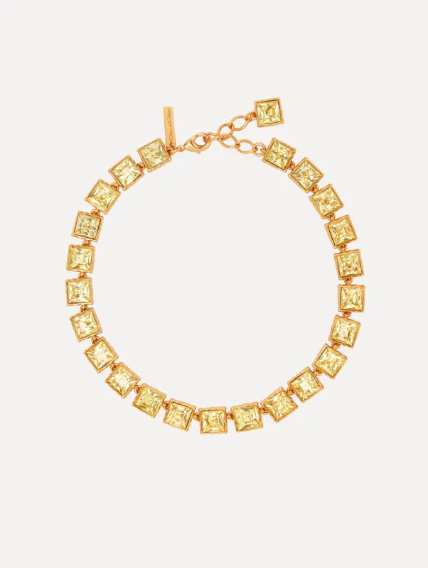 Large Stone Tennis Necklace sold by Oscar de la Renta