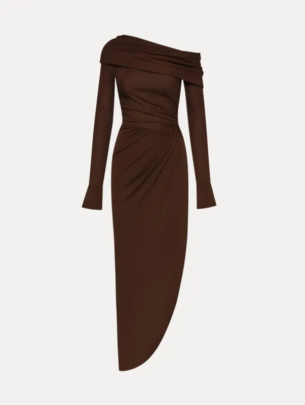 Off Shoulder Jersey Cocktail Dress sold by Oscar de la Renta