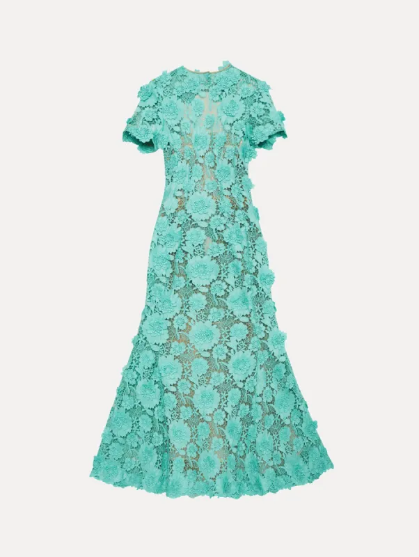 Floral Guipure Cocktail Dress sold by Oscar de la Renta