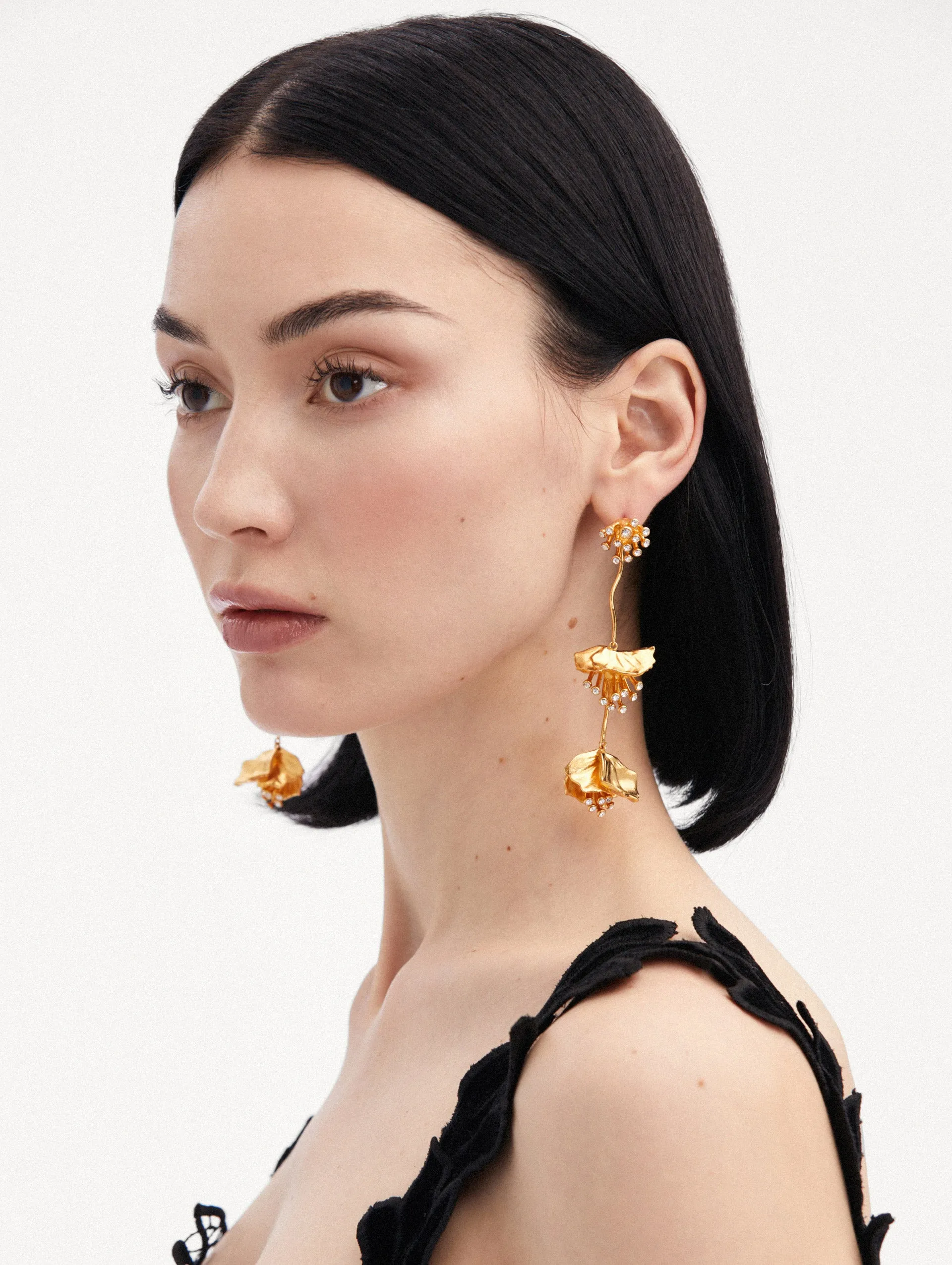 Dangling Flower Earrings sold by Oscar de la Renta product image thumbnail 2