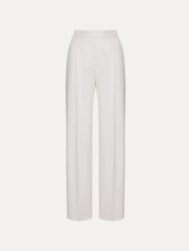 Wide Leg Wool Gabardine Pant sold by Oscar de la Renta