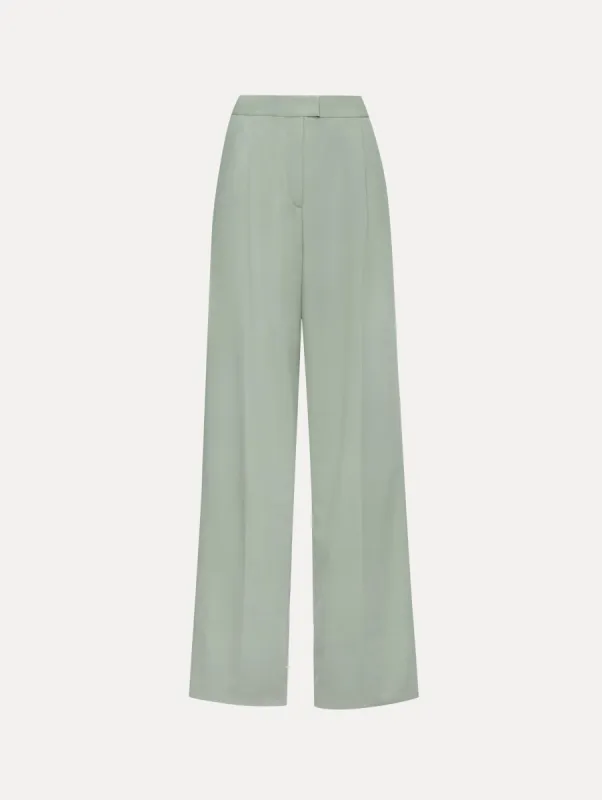 Wide Leg Silk Georgette Pant sold by Oscar de la Renta
