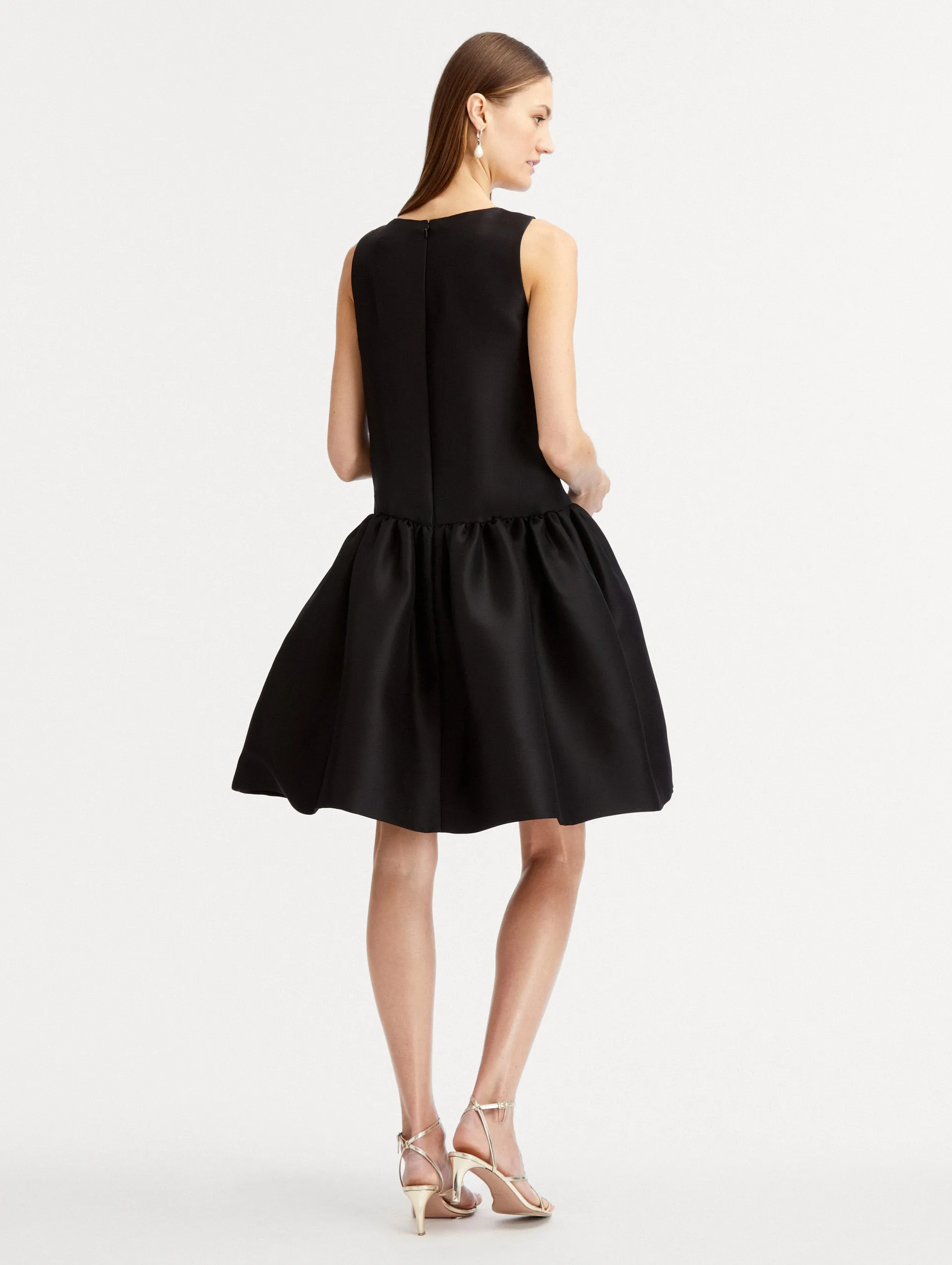 Silk Drop Waist Cocktail Dress sold by Oscar de la Renta product image thumbnail 3