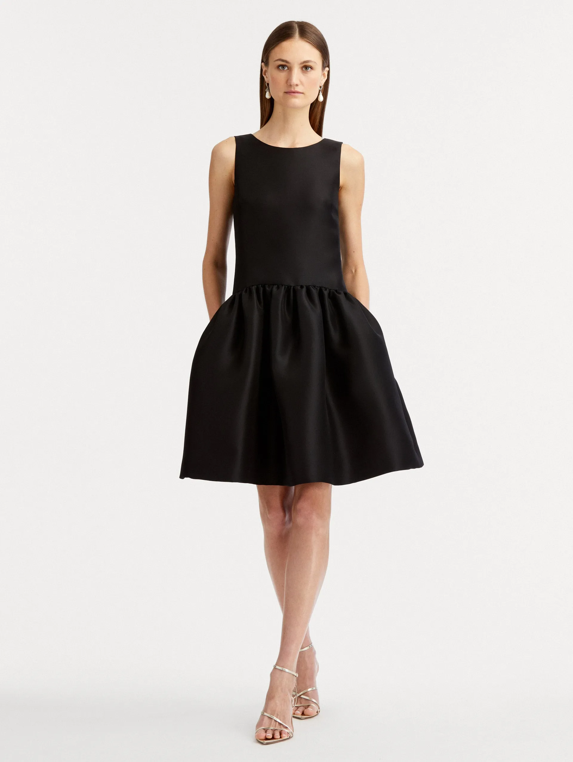 Silk Drop Waist Cocktail Dress sold by Oscar de la Renta product image thumbnail 2