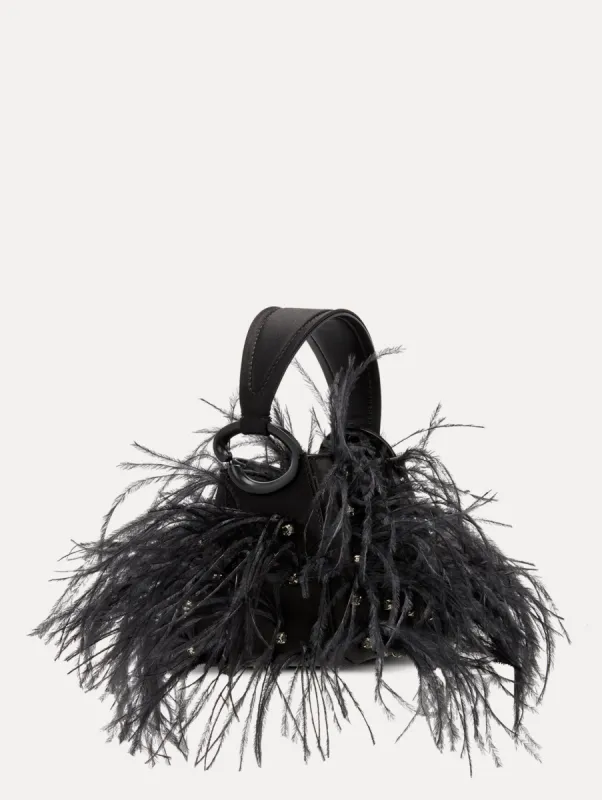 Nano Ostrich Feather O Handle Bag sold by Oscar de la Renta