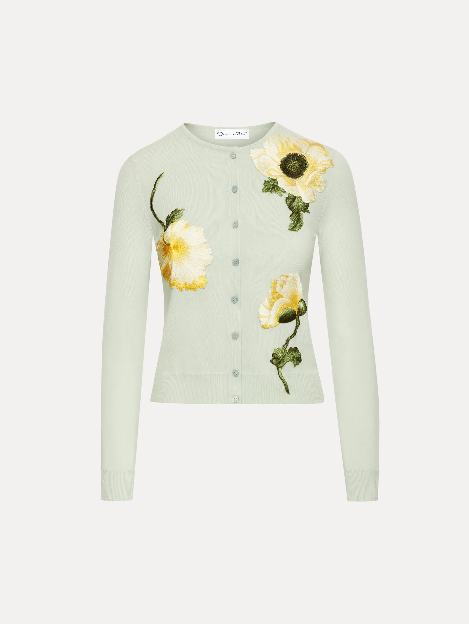 Poppy Threadwork Cardigan sold by Oscar de la Renta