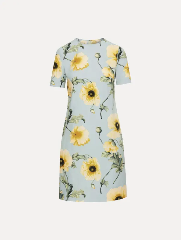 Poppy Cotton Poplin Shift Dress sold by Oscar de la Renta