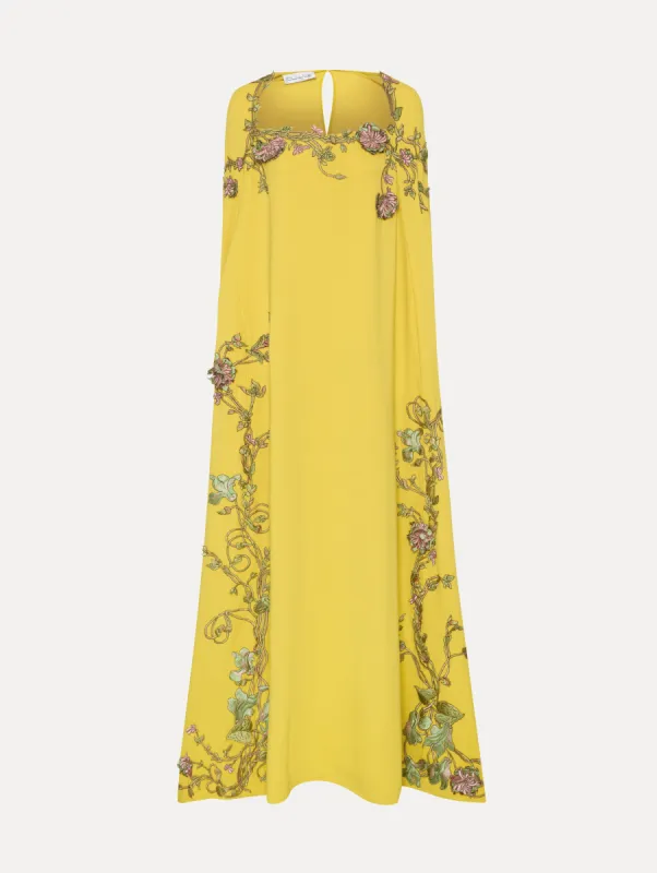 Art Nouveau Threadwork Caftan sold by Oscar de la Renta