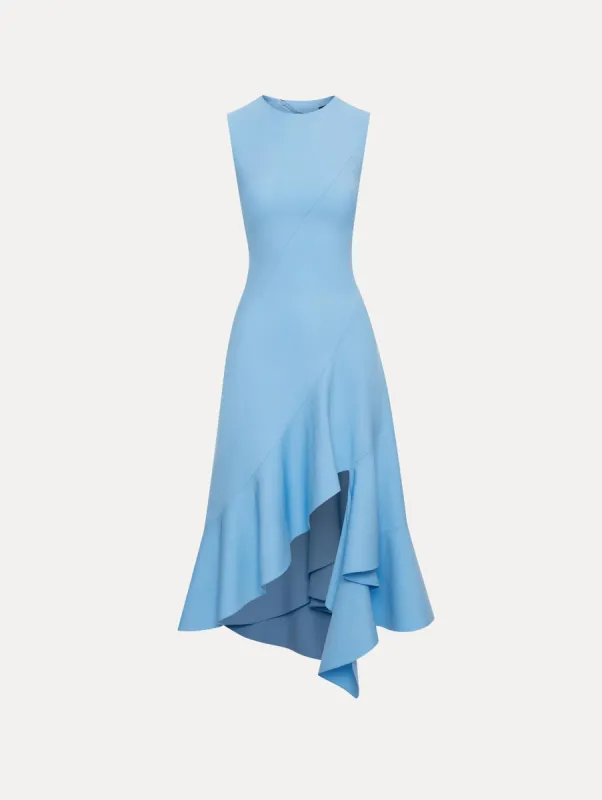 Asymmetrical Hem Wool Dress sold by Oscar de la Renta