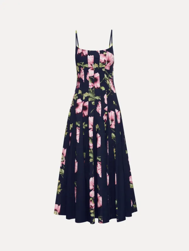 Poppy Cotton Poplin Inset Dress sold by Oscar de la Renta