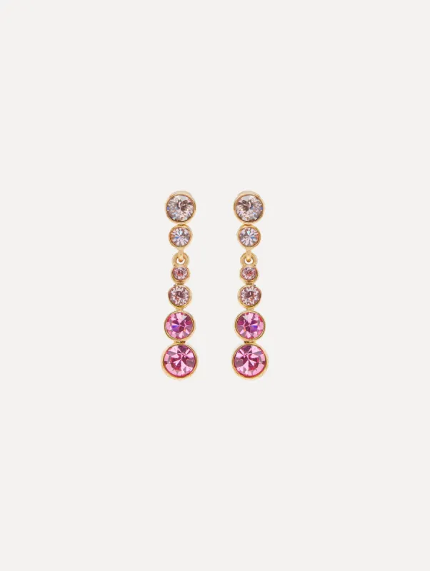 Round Stone Drop Clip-On Earrings sold by Oscar de la Renta