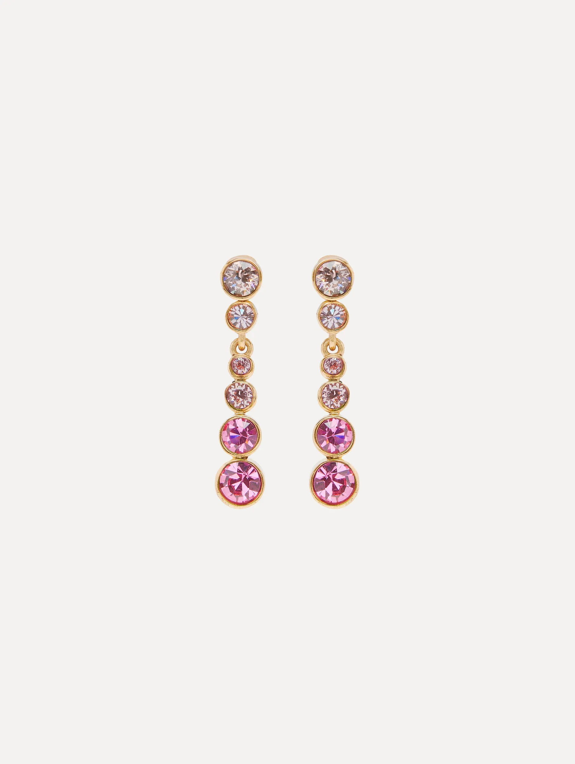 Round Stone Drop Clip-On Earrings sold by Oscar de la Renta